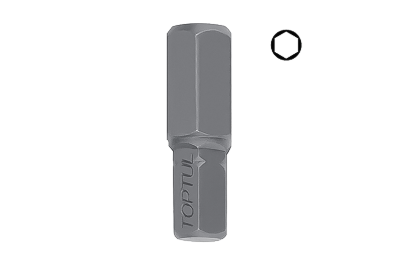 Бита HEX TOPTUL 10мм L-30мм 6мм FSDA1206 Бита HEX TOPTUL 10мм L-30мм 6мм FSDA1206