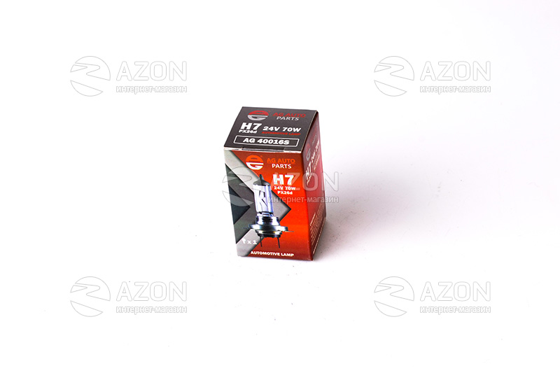 Лампа автомобильная H7 24V 70W PX26D STD (ближняя/дальняя, противотуманная) AG AUTO PARTS Купить Лампа автомобильная H7 24V 70W PX26D STD (ближняя/дальняя, противотуманная) AG AUTO PARTS