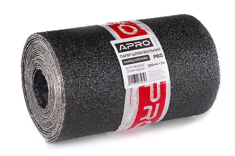 Бумага шлифовальная тканевая Ultra выносливая (карбид кремния) 200мм*5м P60 APRO