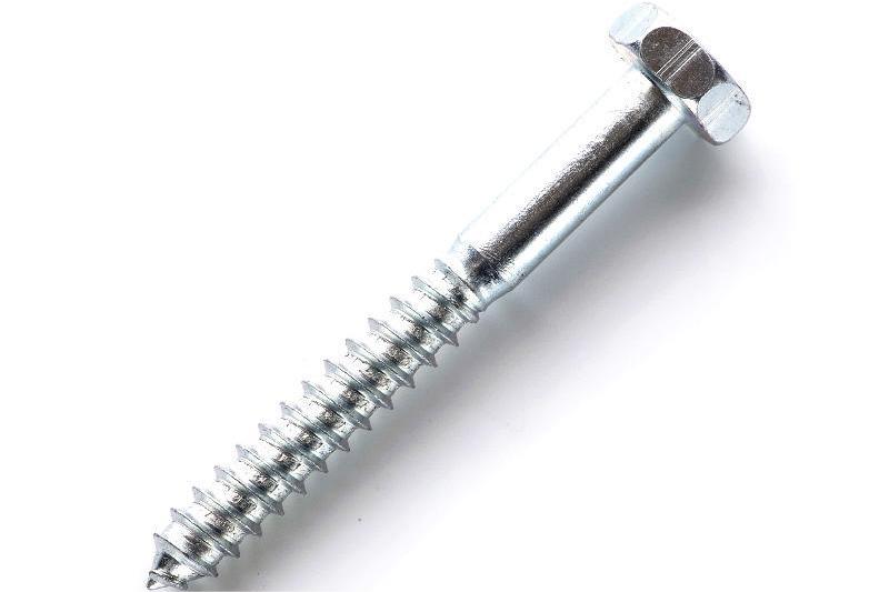 Шуруп для дерева с шестигранной головкой 10*120 DIN 571 цинк белый (ящ 200шт) APRO