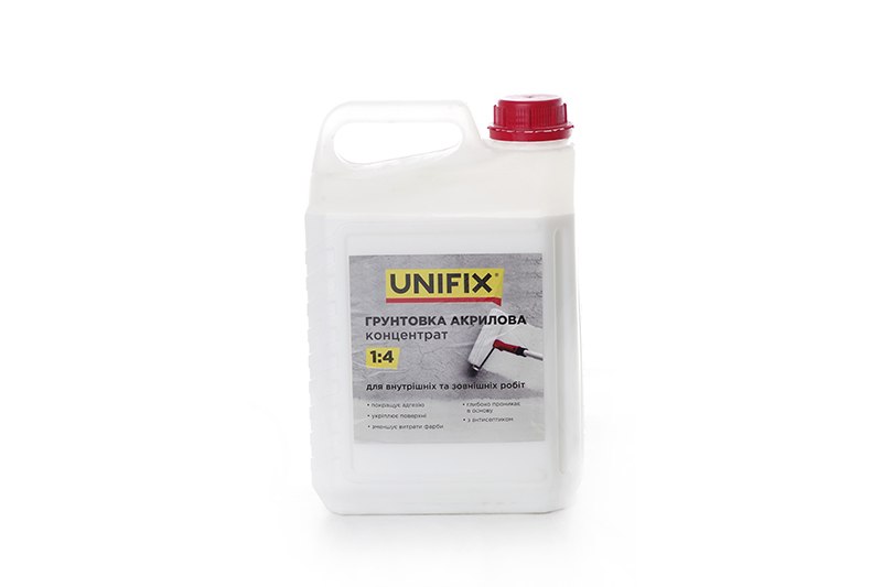 Грунтовка акриловая концентрат 1:4 глубокого проникновения 5кг UNIFIX