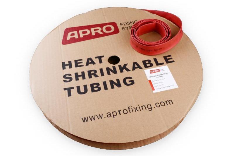 Термоусаживаемая трубка 16мм красная 100м APRO
