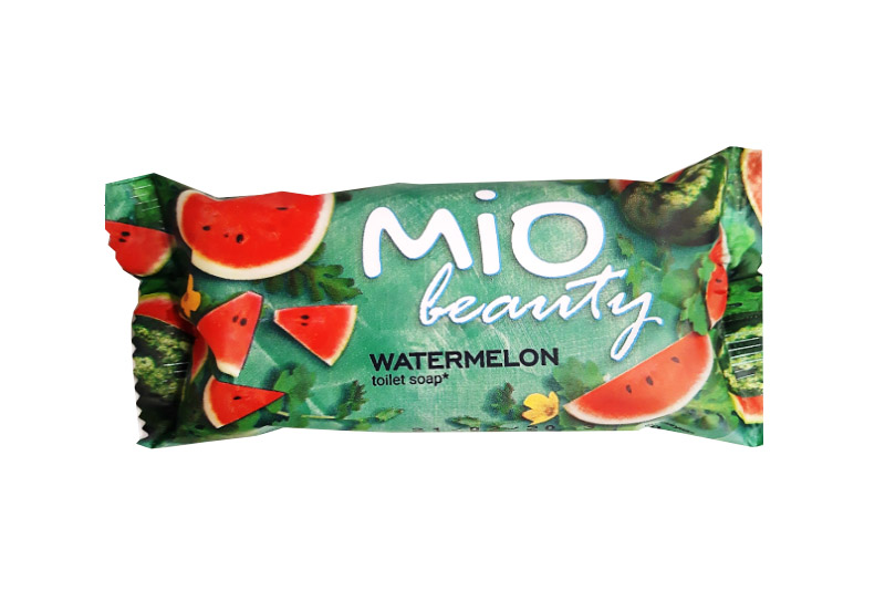 Мило туалетне тверде дитяче Mio Beauty з ароматом кавуна (125г) Мыло туалетное твёрдое детское Mio Beauty с ароматом арбуза (125г)