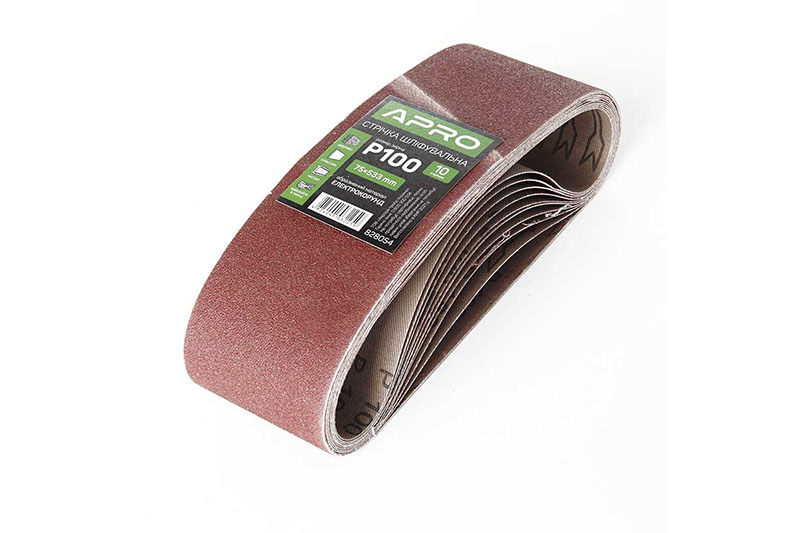 Лента шлифовальная бесконечная APRO P100 75×533мм (10шт)