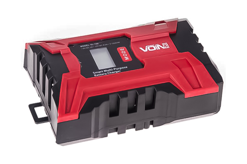 Зарядний пристрій 6-12V 2.0-6.0A 3-150AHR LCD Імпульсний (VL-156) VOIN Зарядное устройство 6-12V 2.0-6.0A 3-150AHR LCD Импульсное (VL-156) VOIN