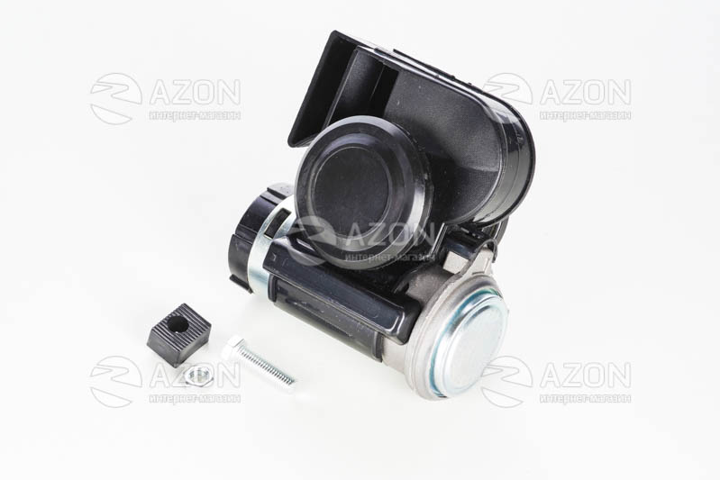 Сигнал пневматичний равлик12V 540Гц, 680Гц 115Дб чорний (компакт) (1шт) WTE Сигнал пневматический улитка12V 540Гц, 680Гц 115Дб черный (компакт) (1шт) WTE