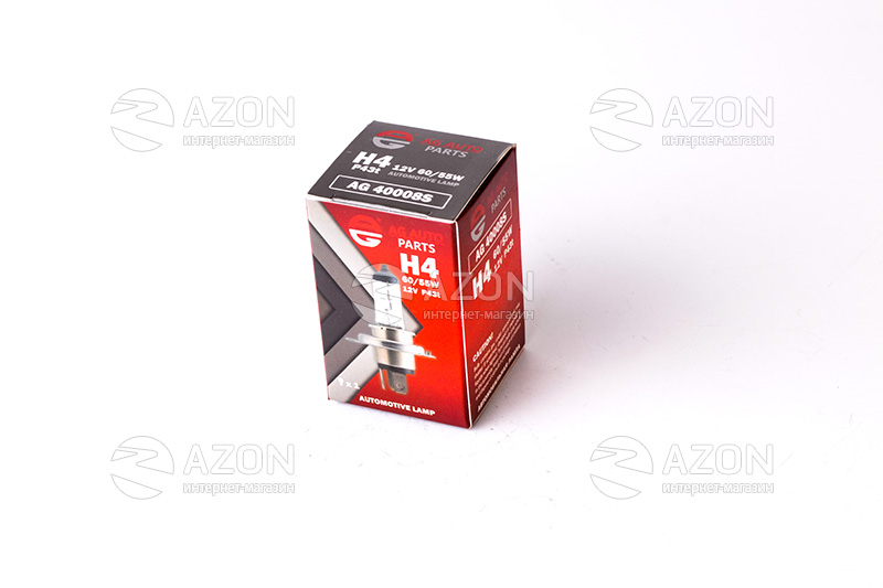 Лампа автомобильная H4 12V 60/55W P43T STD (ближняя/дальняя) AG AUTO PARTS Купить Лампа автомобильная H4 12V 60/55W P43T STD (ближняя/дальняя) AG AUTO PARTS
