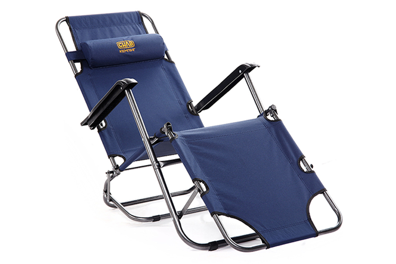 Шезлонг раскладной (профиль 25мм) 179х60х88см СИЛА