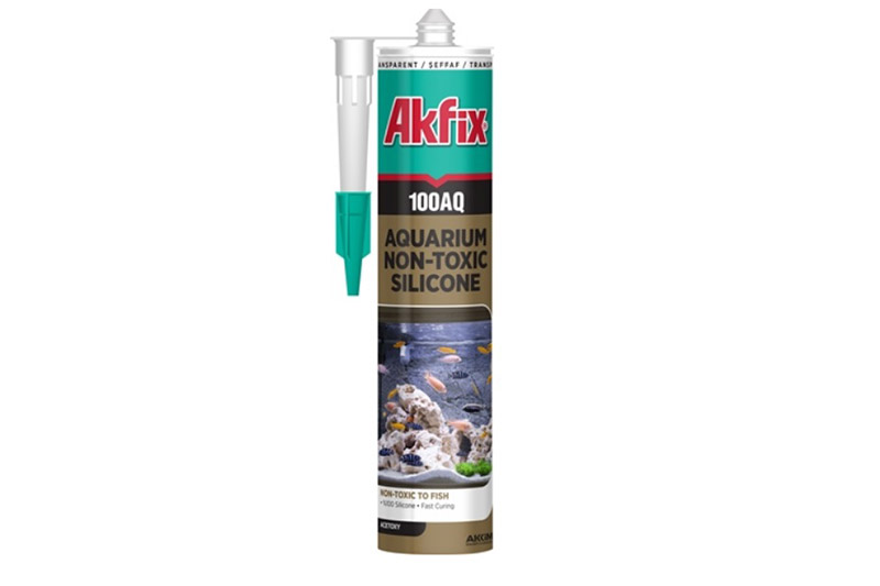 Силікон акваріумний 100AQ 280мл / 340гр прозорий Akfix Силикон аквариумный 100AQ 280мл / 340гр прозрачный Akfix