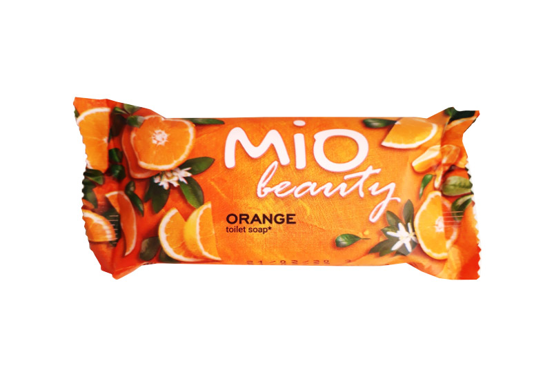 Мило туалетне тверде дитяче Mio Beauty з ароматом апельсину (125г) Мыло туалетное твёрдое детское Mio Beauty с ароматом апельсина (125г)