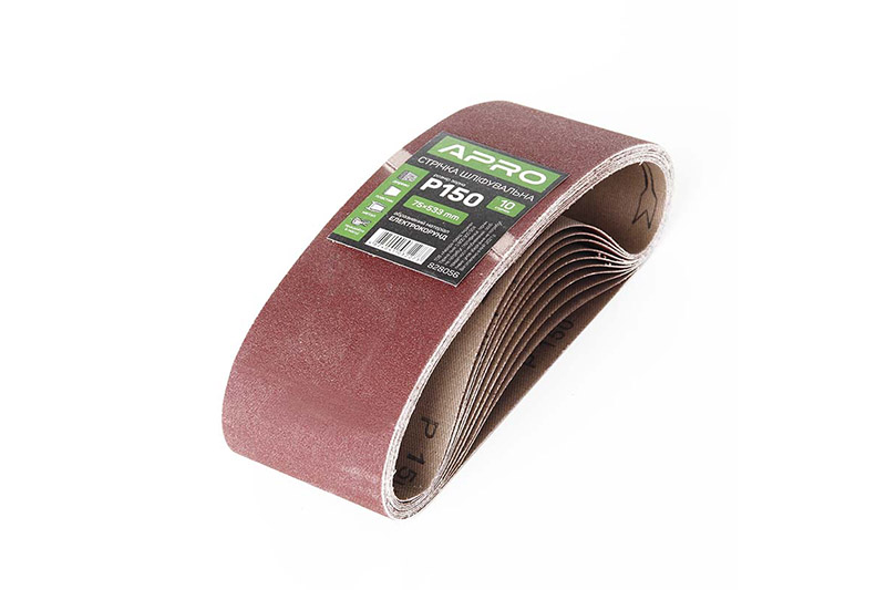 Лента шлифовальная бесконечная APRO P150 75×533мм (10шт)