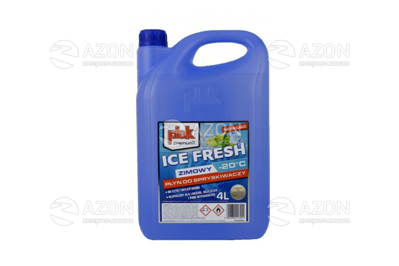 Рідина для склоочисника ICE FRESH 4л -20°C (омивач) PLAK ATAS Жидкости для стеклоомывателя ICE FRESH 4л -20°C (омыватель) PLAK ATAS