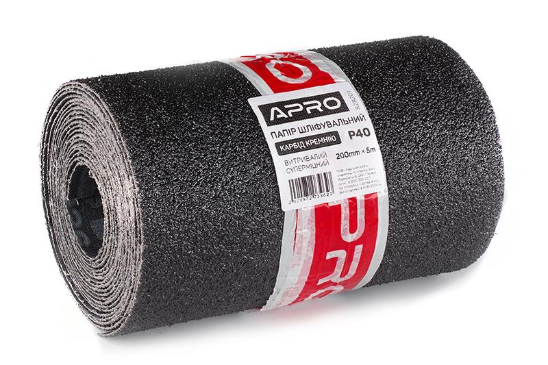 Бумага шлифовальная тканевая Ultra выносливая (карбид кремния) 200мм*5м P40 APRO