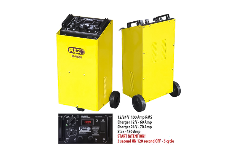 Пуско-зарядное устройство 12-24V/100A Start-480A цифр.индик (BC-40650) PULSO