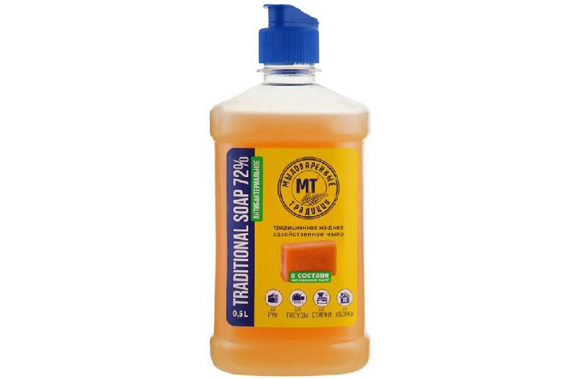 Мыло хозяйственное жидкое коричневое 500мл