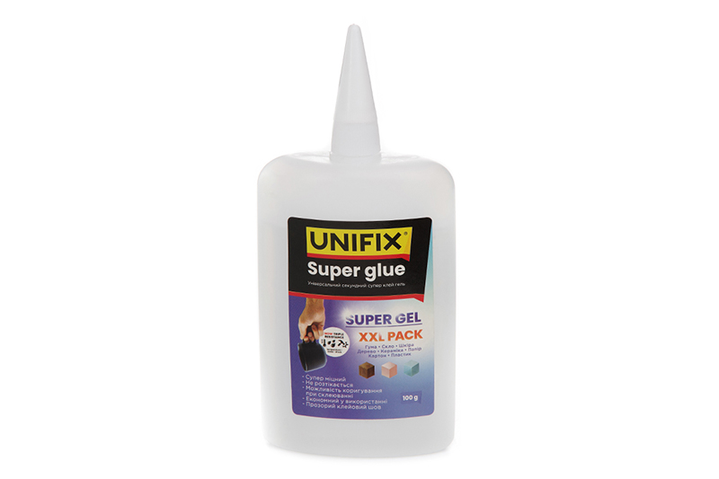 Супер клей гель 100г UNIFIX Супер клей гель 100г UNIFIX