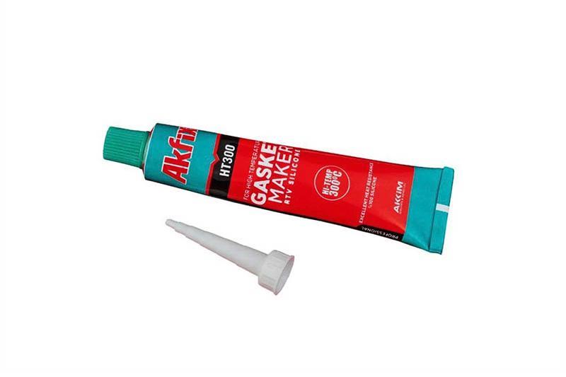 Силикон высокотемпературный в тюбике HT300 50гр (черный) SA113 Akfix