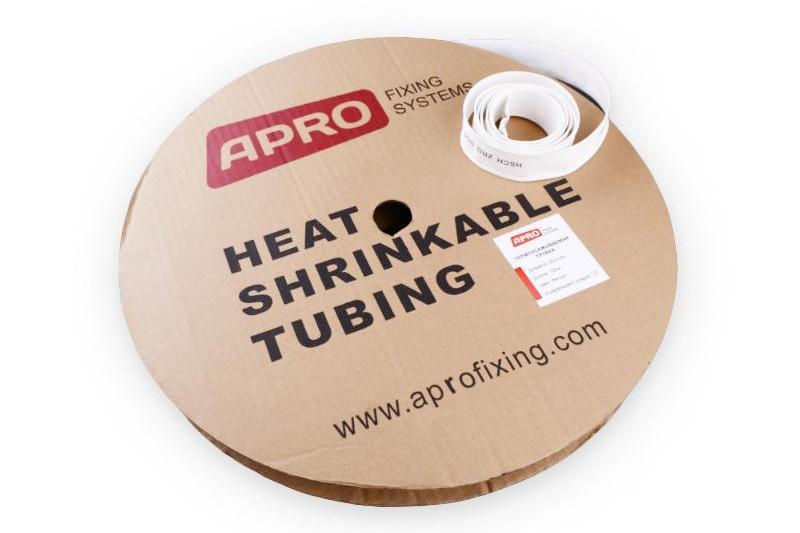 Термоусаживаемая трубка 10мм белая 100м APRO