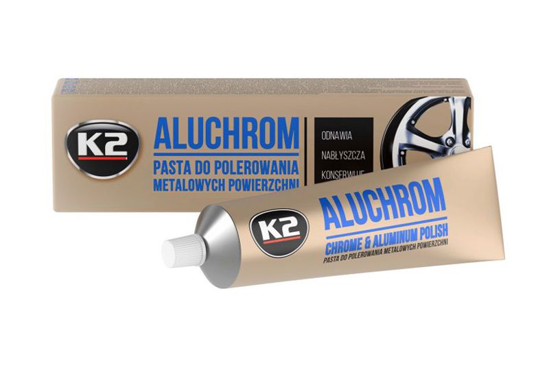 Паста для полировки хромированных деталей Aluchrom 120г К2