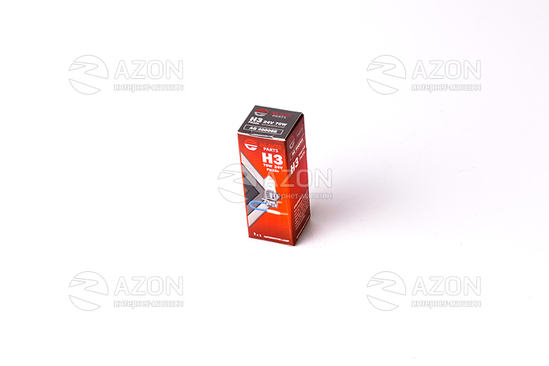 Лампа автомобильная H3 24V 70W PK22S STD (ближняя/дальняя, противотуманная) AG AUTO PARTS Лампа автомобильная H3 24V 70W PK22S STD (ближняя/дальняя, противотуманная) AG AUTO PARTS