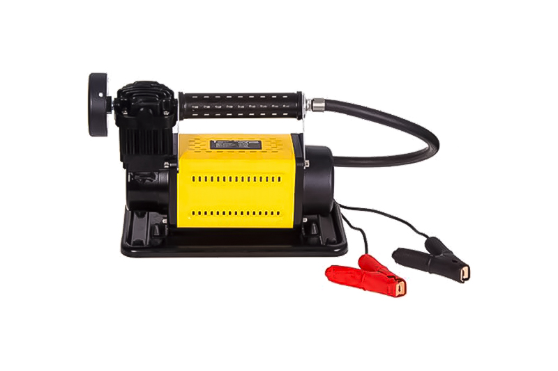 Компрессор автомобильный "T-max" 30A 150psi 72L/min клеммы шланг (8 072 601) T-MAX