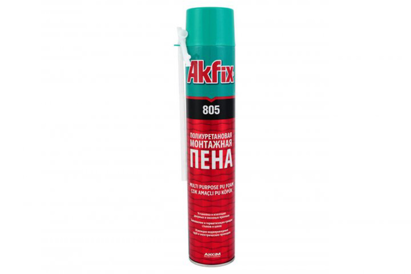 Піна ручна 805 750мл/850гр (всесезонна) Аkfix Пена ручная 805 750мл/850гр (всесезонная) Аkfix