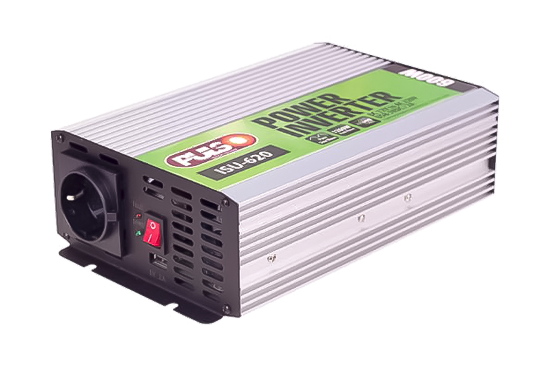 Перетворювач напруги ISU-620 12V-220V 600W USB-5VDC2.0A син.хвиля/клеми (ISU-620) PULSO Преобразаватель напряжения ISU-620 12V-220V 600W USB-5VDC2.0A син.волна/клеммы (ISU-620) PULSO