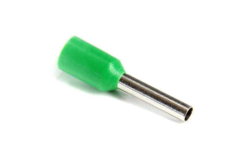 Наконечник с изолицией втулочный E 0.5/8 зеленый (пач 100шт) APRO