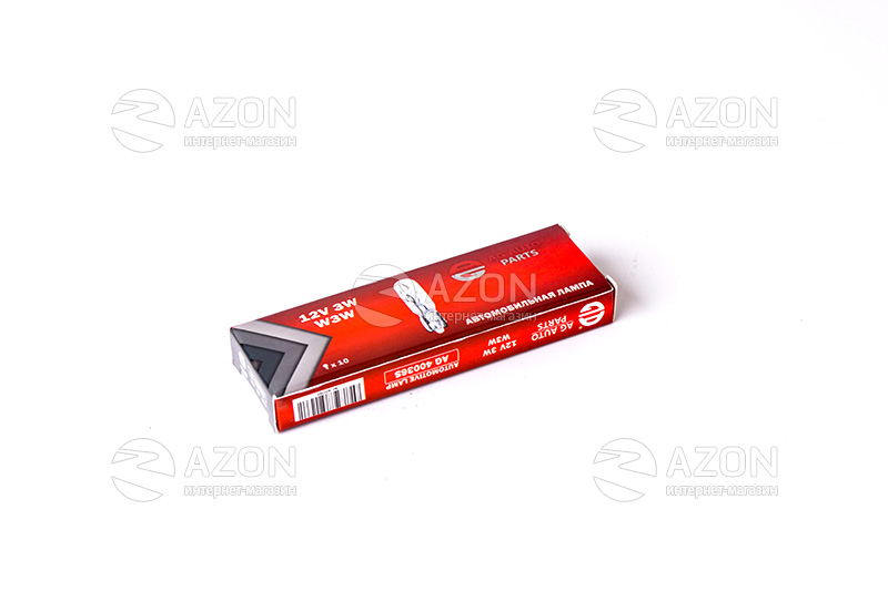 Лампа автомобильная 12V 3W W3W (стояночное освещение/габаритные) (10 шт.) AG AUTO PARTS Купить Лампа автомобильная 12V 3W W3W (стояночное освещение/габаритные) (10 шт.) AG AUTO PARTS
