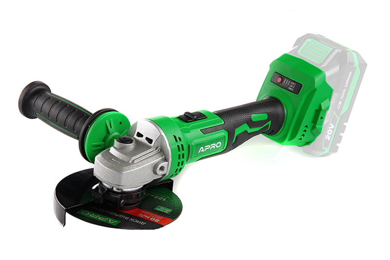 Шлифмашина аккумуляторная угловая бесщеточная MS 20AGB 20В Ø125мм, без АКБ, без ЗУ APRO