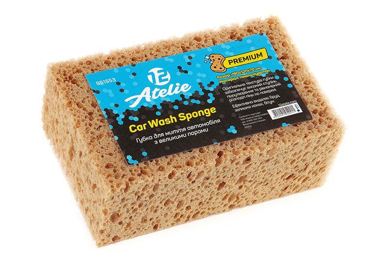 Губка для мойки автомобиля Premium с большими порами 12 Atelie