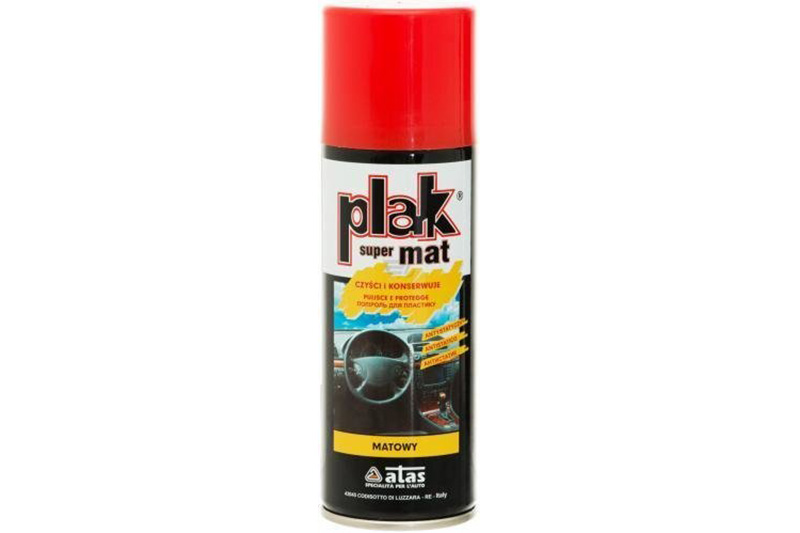 Полироль для торпедо Plak SUPERMAT Fragola (клубника) 200мл (аэрозольный) матовый ATAS