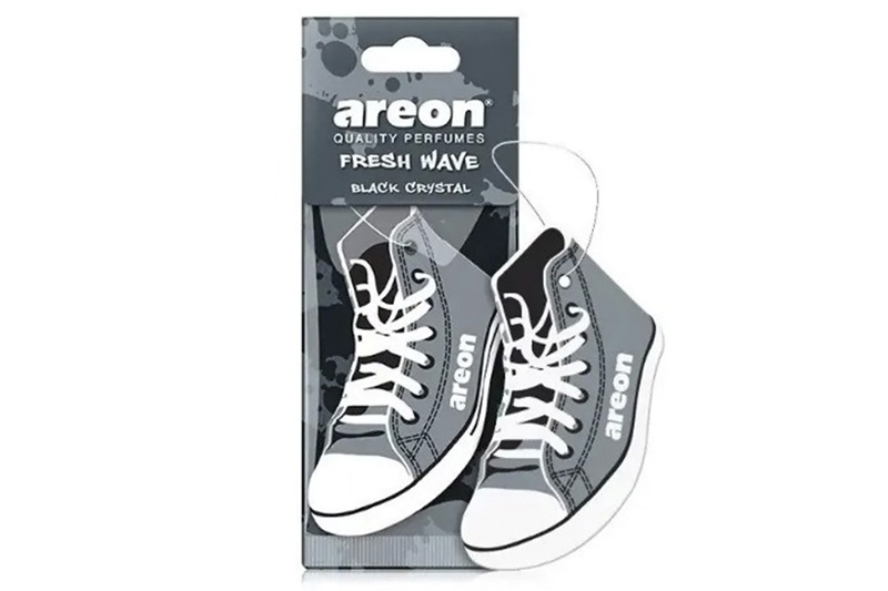 Ароматизатор Areon Fresh Wave Чорний кристал (Black crystal) (картонна підвіска) Ароматизатор Areon Fresh Wave Чорный кристал (Black crystal) (картонная подвеска)