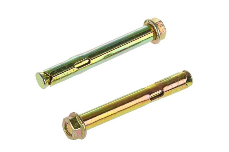 Анкер з кожухом і гайкою М6/8*85 цинк жовтий (ящ. 450 шт.) APRO Анкер с кожухом и гайкой М6/8*85 цинк жёлтый (ящ. 450 шт.) APRO