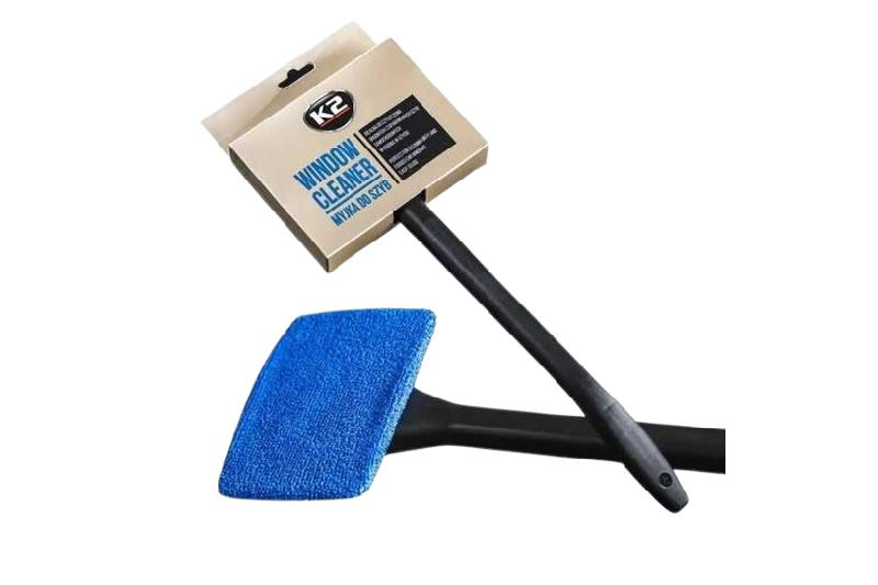 Щетка K2 для очистки стекла микрофибра с ручкой 36см