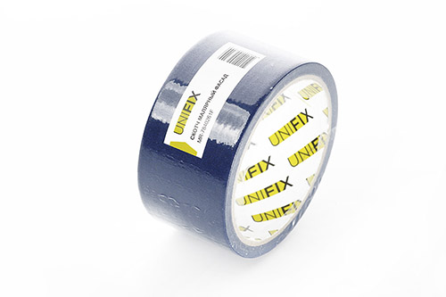 Стрічка клейка малярна MR-7840472F фасад 48мм*40м UNIFIX Лента клейкая малярная MR-7840472F фасад 48мм*40м UNIFIX