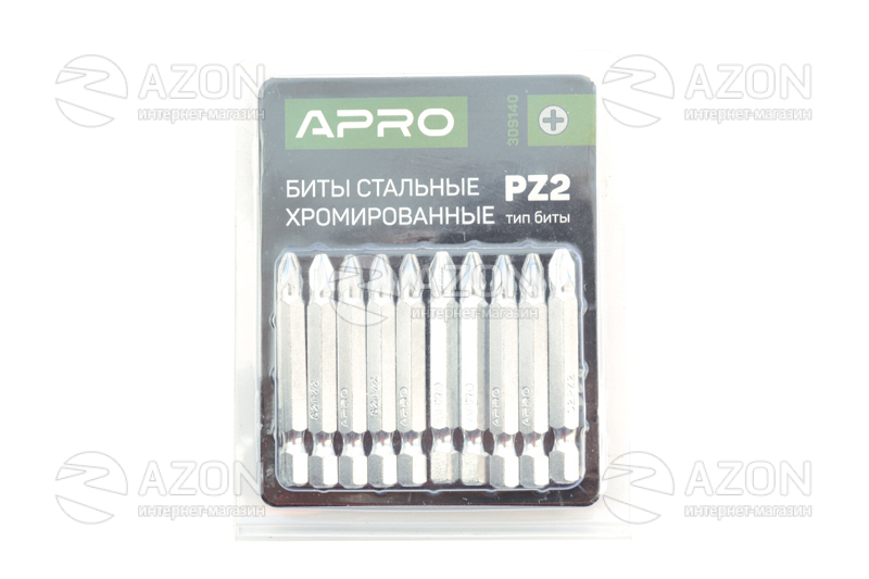 Біта РZ2*50мм хром (10шт/уп) APRO Бита РZ2*50мм хром (10шт/уп) APRO