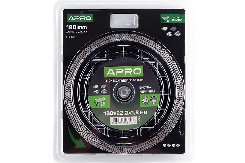 Диск отрезной по бетону Керамика Экстра 180х1.8х22.22 мм 22-24% APRO