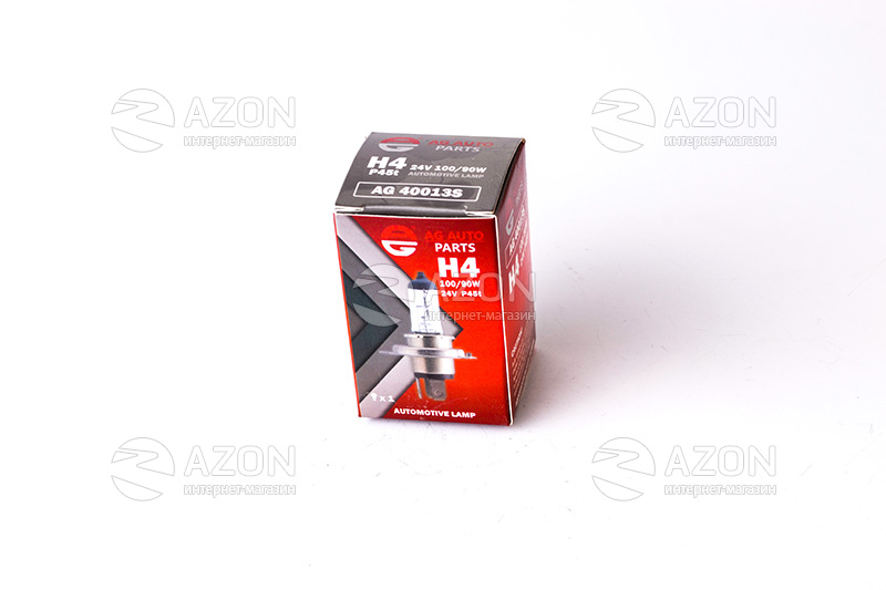 Лампа автомобильная H4 24V 100/90W P45T STD (ближняя/дальняя) AG AUTO PARTS Купить Лампа автомобильная H4 24V 100/90W P45T STD (ближняя/дальняя) AG AUTO PARTS