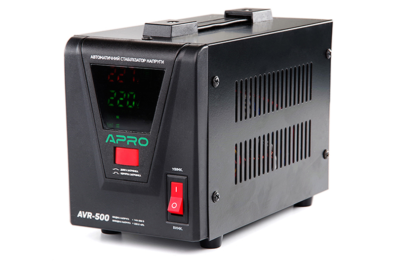Стабилизатор напряжения релейный AVR-500, 400Вт APRO