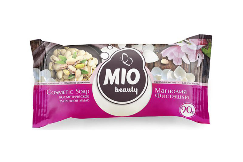 Мило туалетне тверде косметичне Mio Beauty Магнолія Фісташки (90г) Мыло туалетное твёрдое косметическое Mio Beauty Магнолия Фисташки (90г)