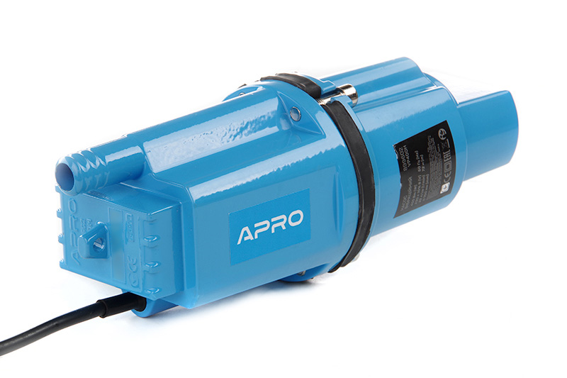 Вибрационный насос VP400Н нижн. забор, 400Вт, 22 л/мин, 2 клапана, кабель 15м APRO