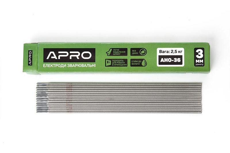 Электроды сварочные АНО-36 2,5кг 3мм APRO