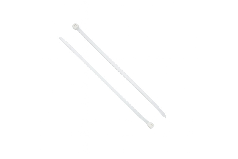 Стяжка кабельная 8х400 белая (пач 100шт) UNIFIX