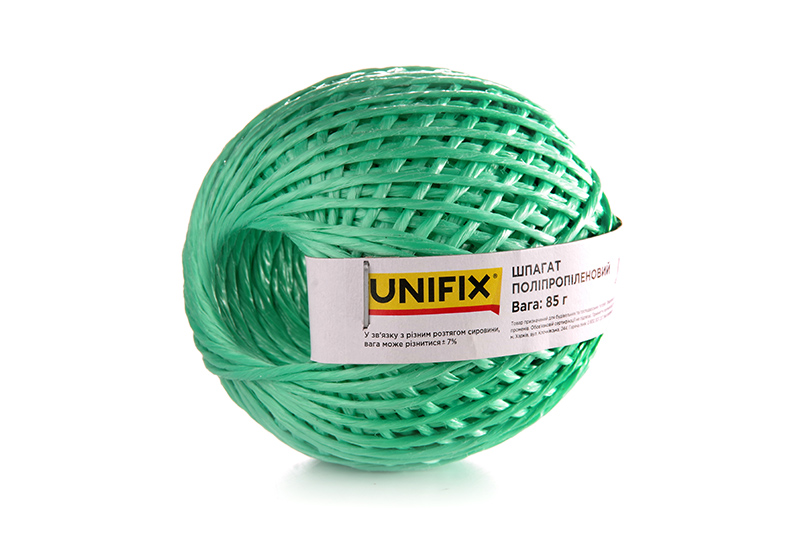 Шпагат поліпропіленовий 85г клубок UNIFIX Шпагат полипропиленовый 85г клубок UNIFIX