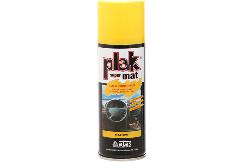 Поліроль для торпеди Plak SUPERMAT Limone (лимон) 200мл (аерозольний) матовий ATAS Полироль для торпедо Plak SUPERMAT Limone (лимон) 200мл (аэрозольный) матовый ATAS