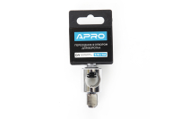 Переходник с отверстием для воротка CrV 3/8(М) x 1/2(П) APRO
