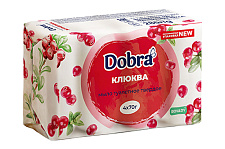 Мыло туалетное твёрдое косметическое 4*70г экопак Dobra Клюква 