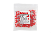 Наконечник с изолицией втулочный E 0.5/8 красный (пач 100шт) APRO