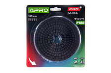 Круг алмазный шлифовальный на липучке 100мм Р150 APRO PRO
